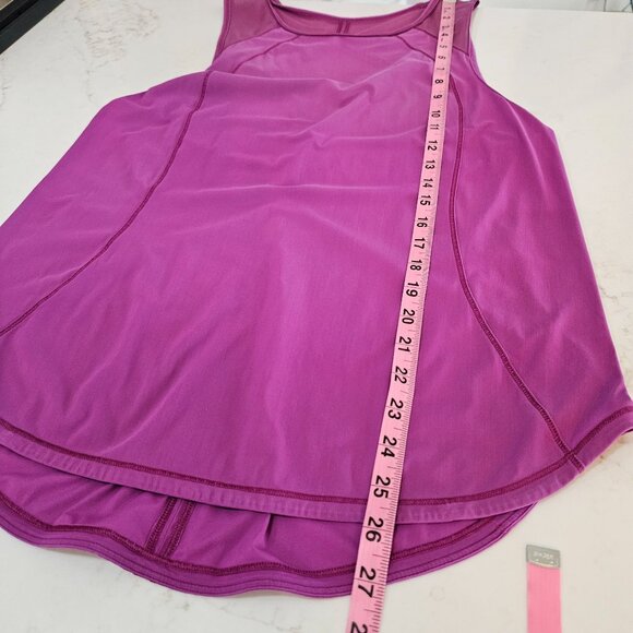 Lululemon Sculpt Tank Top Sz Medium Purple Sleeveless Athletic With Mesh Back - Picture 5 of 6